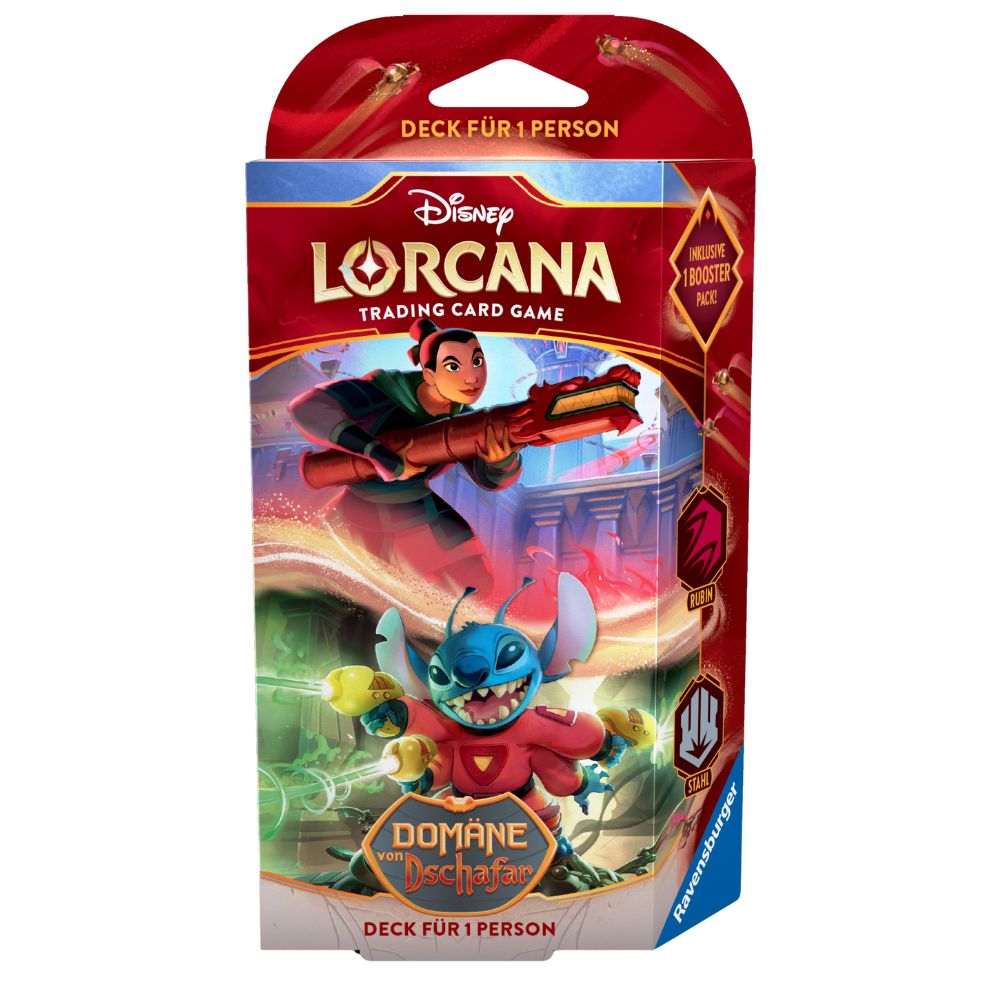 Disney Lorcana Domäne von Dschafar Starter Deck Mulan & Stitch Deutsch
