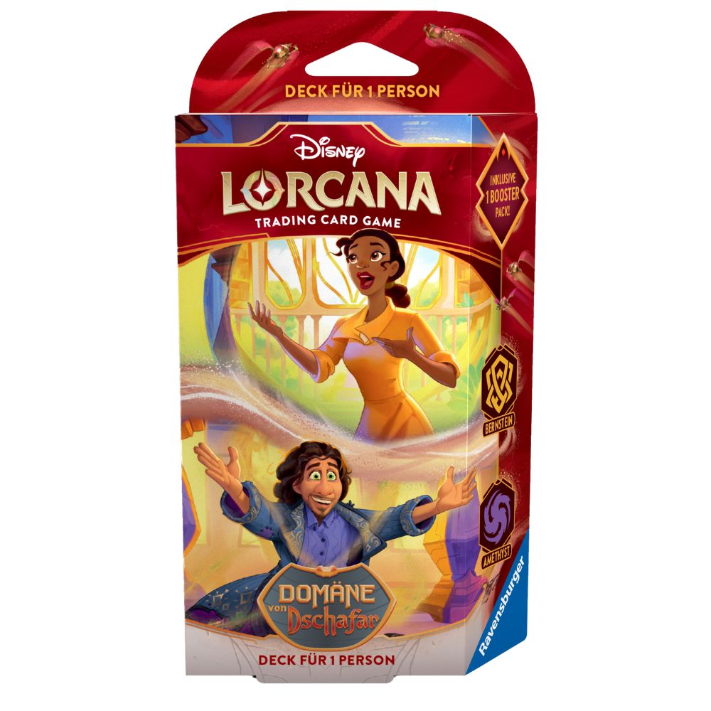 Disney Lorcana Domäne von Dschafar Starter Deck Tiana & Bruno Deutsch