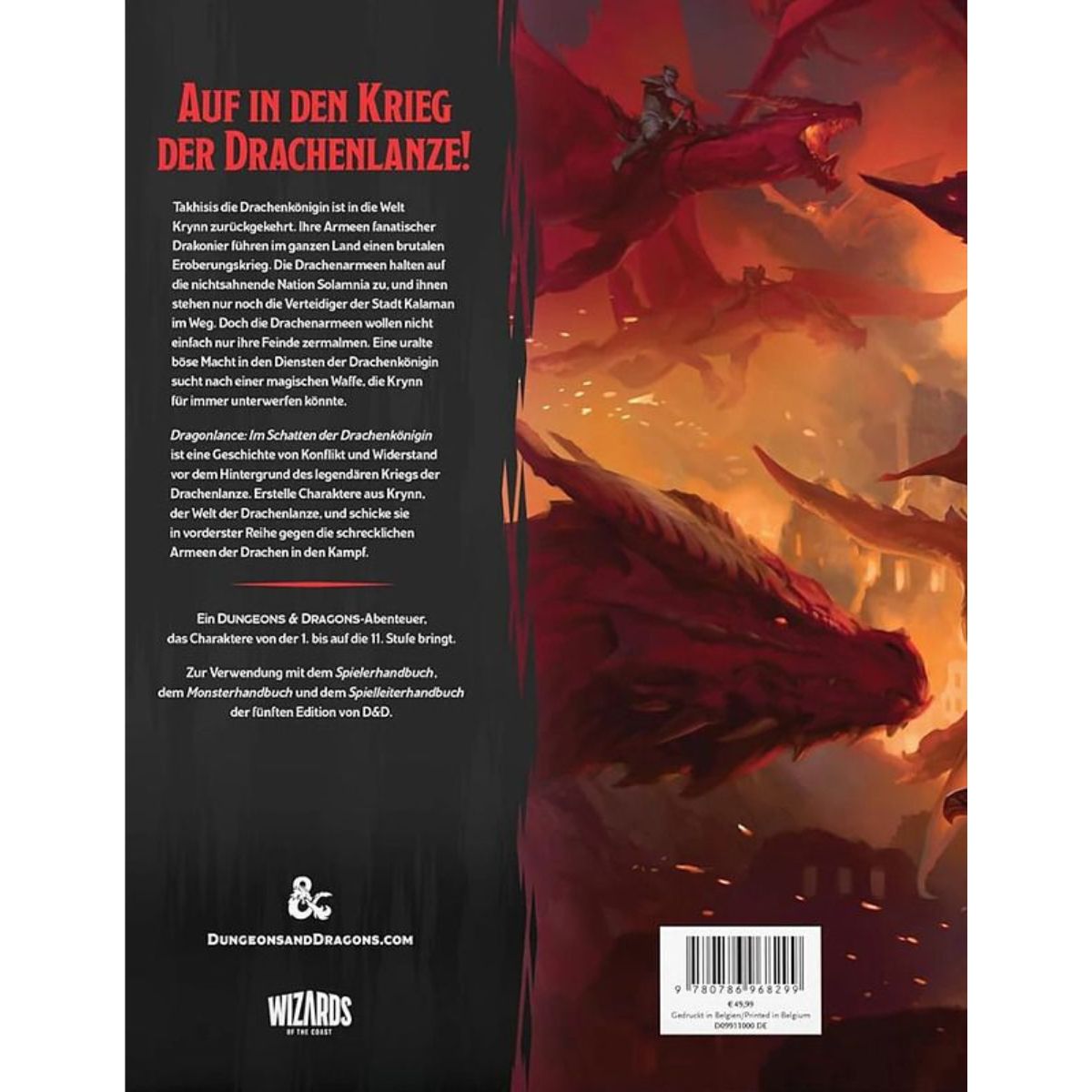 Dungeons & Dragons Dragonlance Shadow Dragon Queen Hard Cover Deutsch