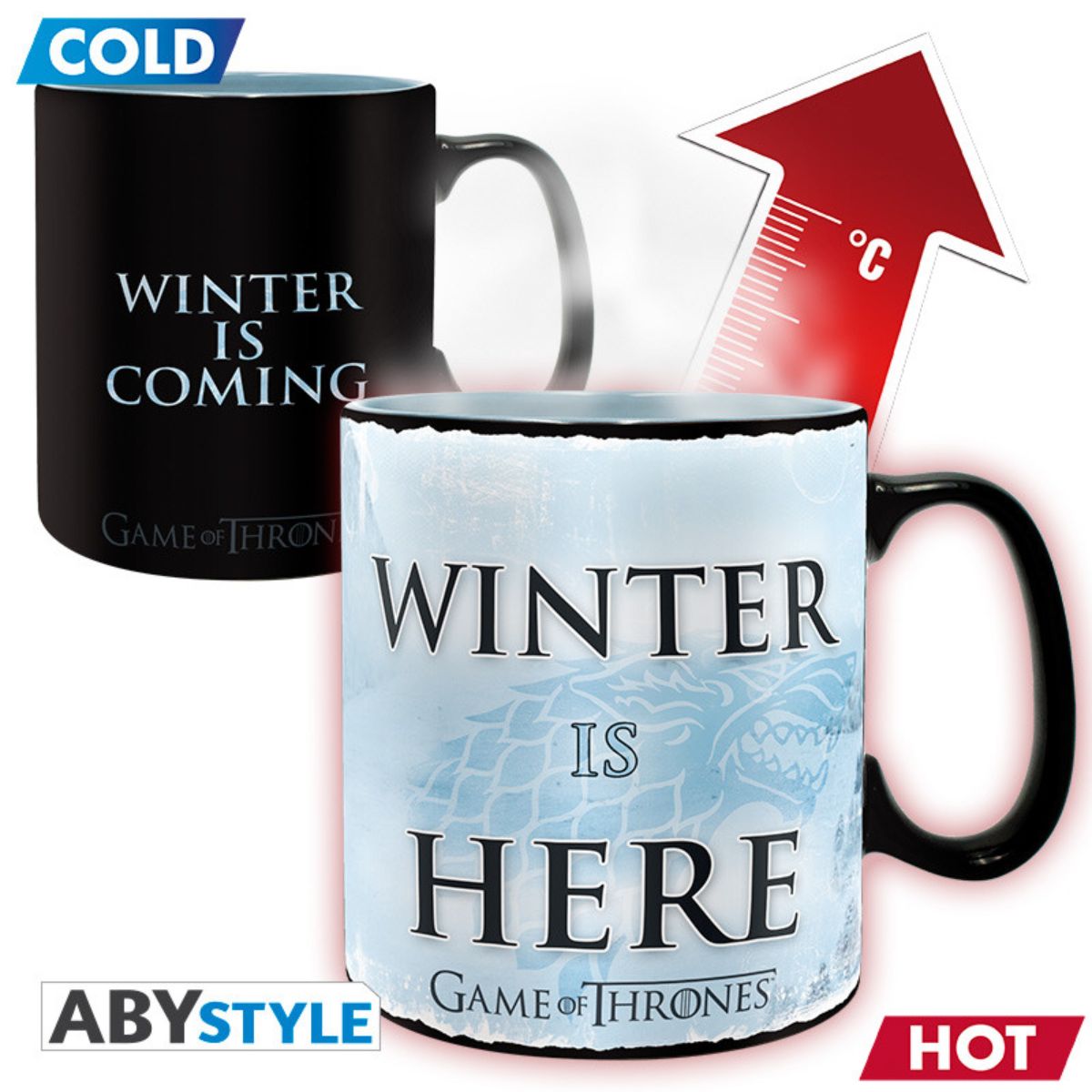 Game Of Thrones Mug Heat Change 460 ml Winter Is Here Box