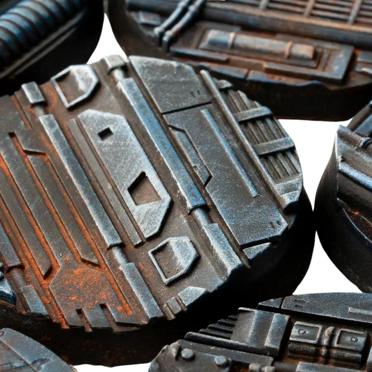 Gamers Grass Spaceship Corridor Bases, Round 40mm (x5)