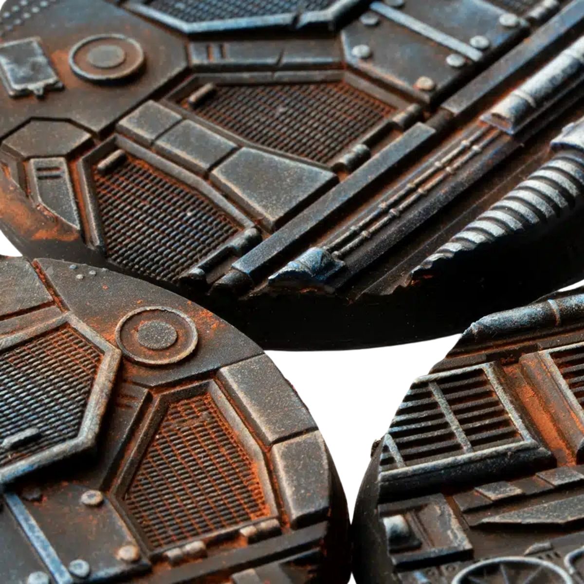 Gamers Grass Spaceship Corridor Bases, Round 50mm (x3)