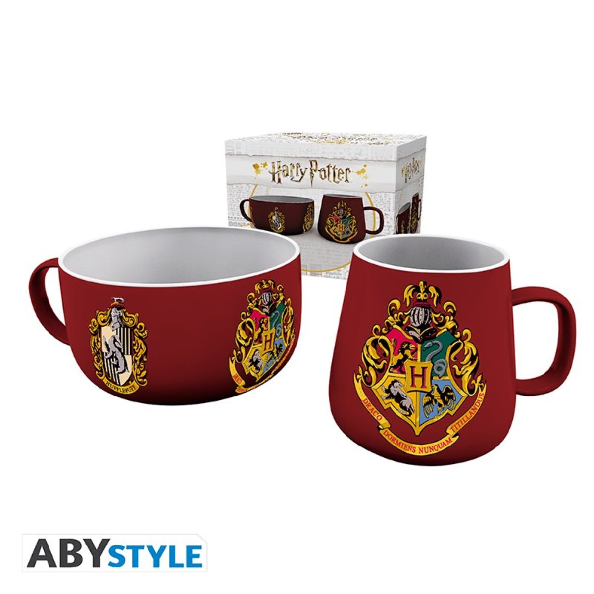 Harry Potter Breakfast Set Mug + Bowl Crests