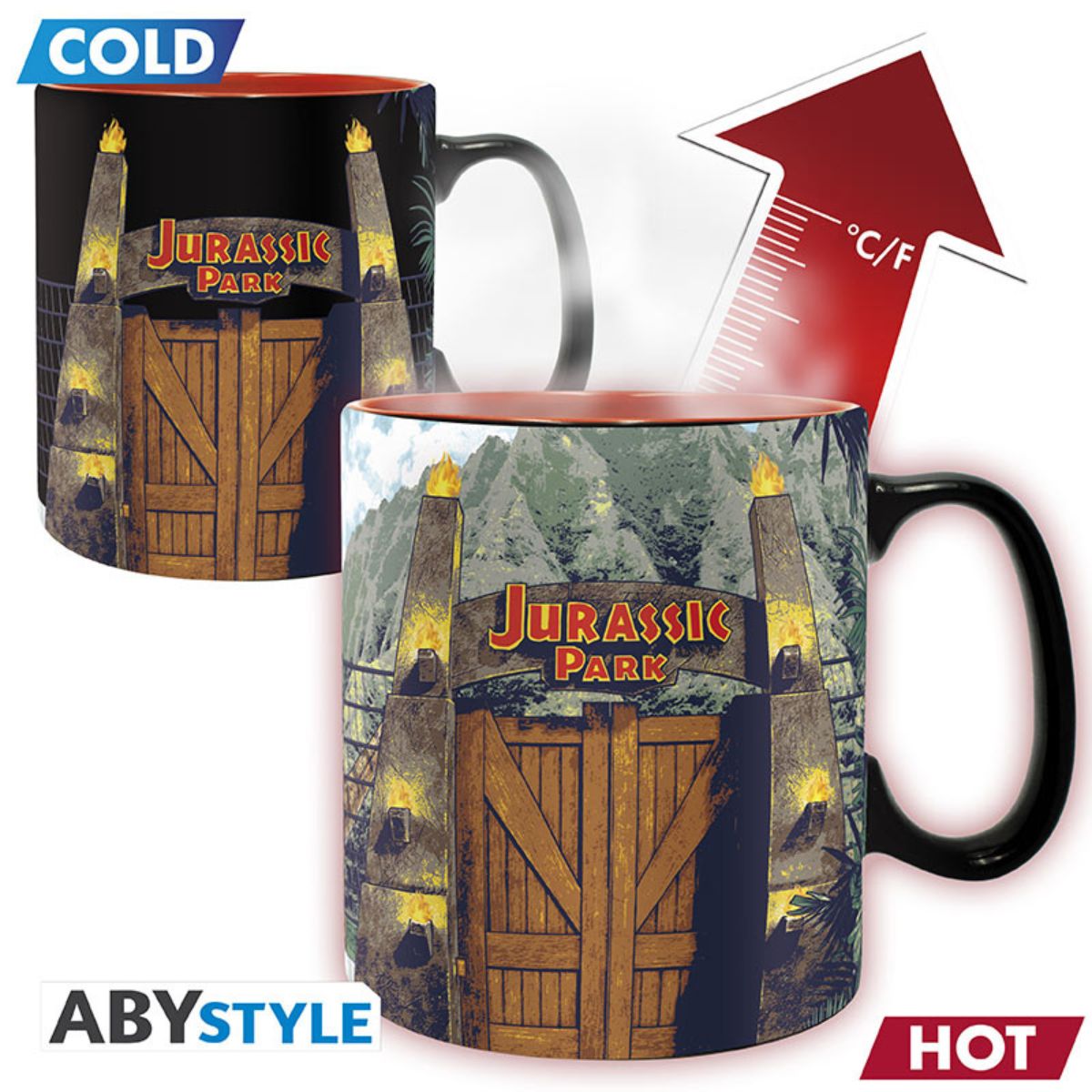 Jurassic Park Mug Heat Change 460 ml Gate Box