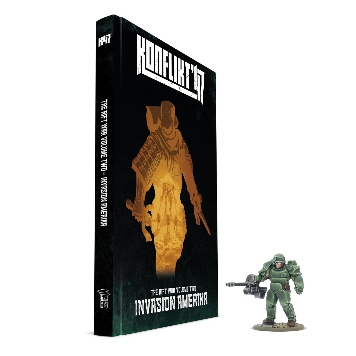 Konflikt '47 Invasion Amerika & 'T2 Prototype Heavy Armor' Book Miniature