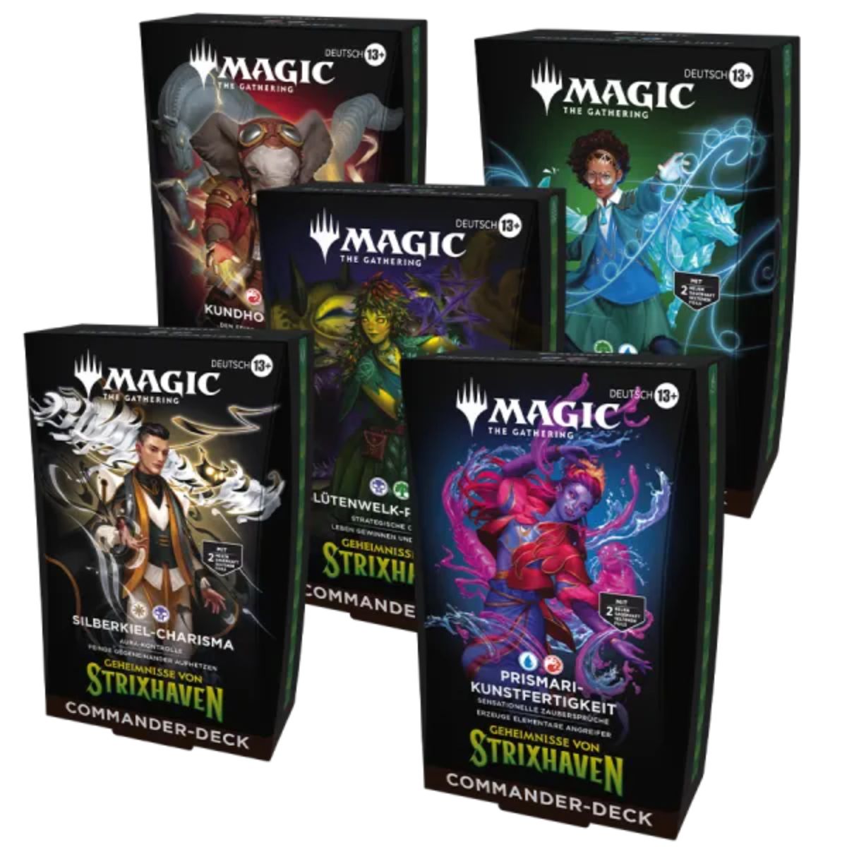 Magic: The Gathering Geheimnisse von Strixhaven Commander Deck Bundle Deutsch