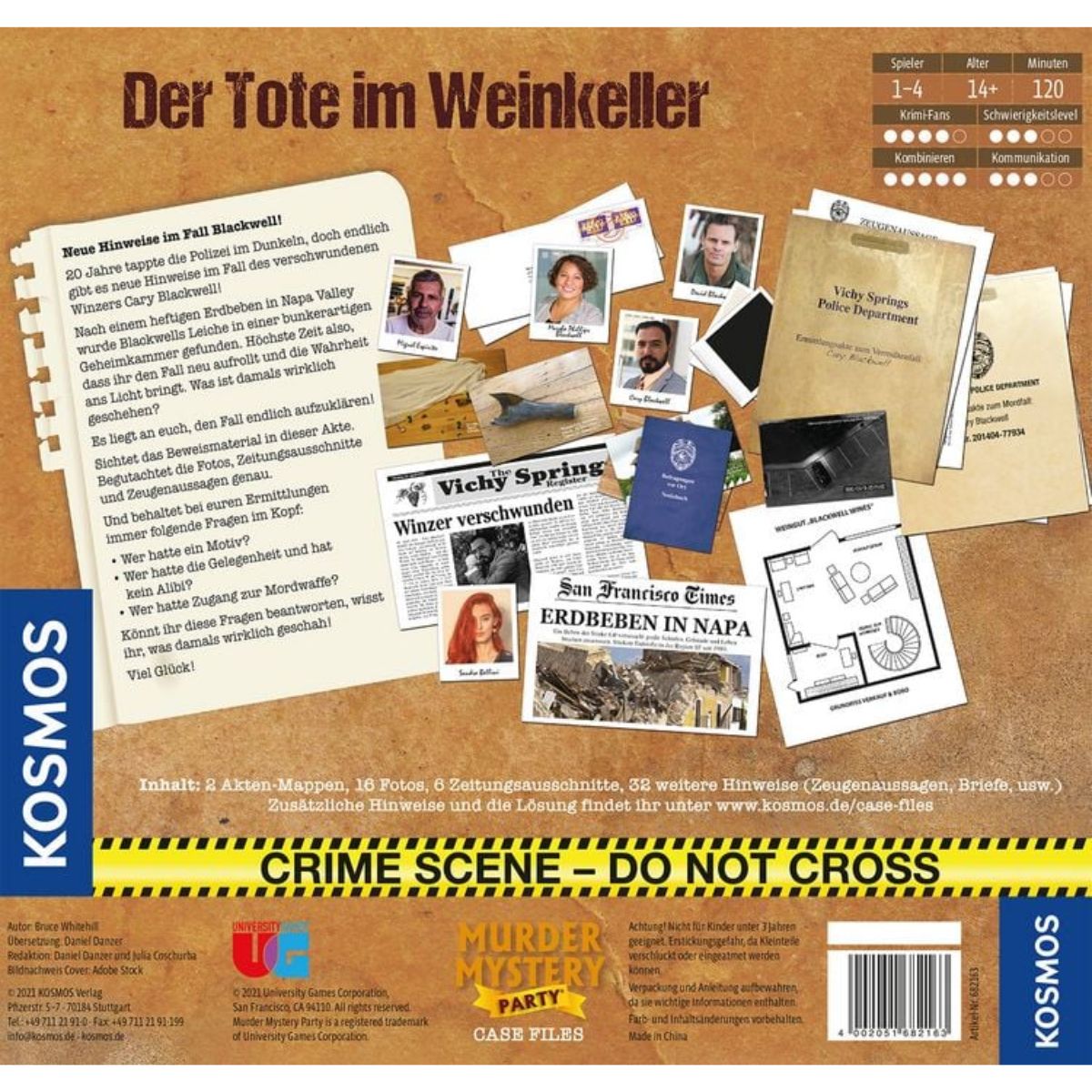 Murder Mystery Case File Der Tote im Weinkeller