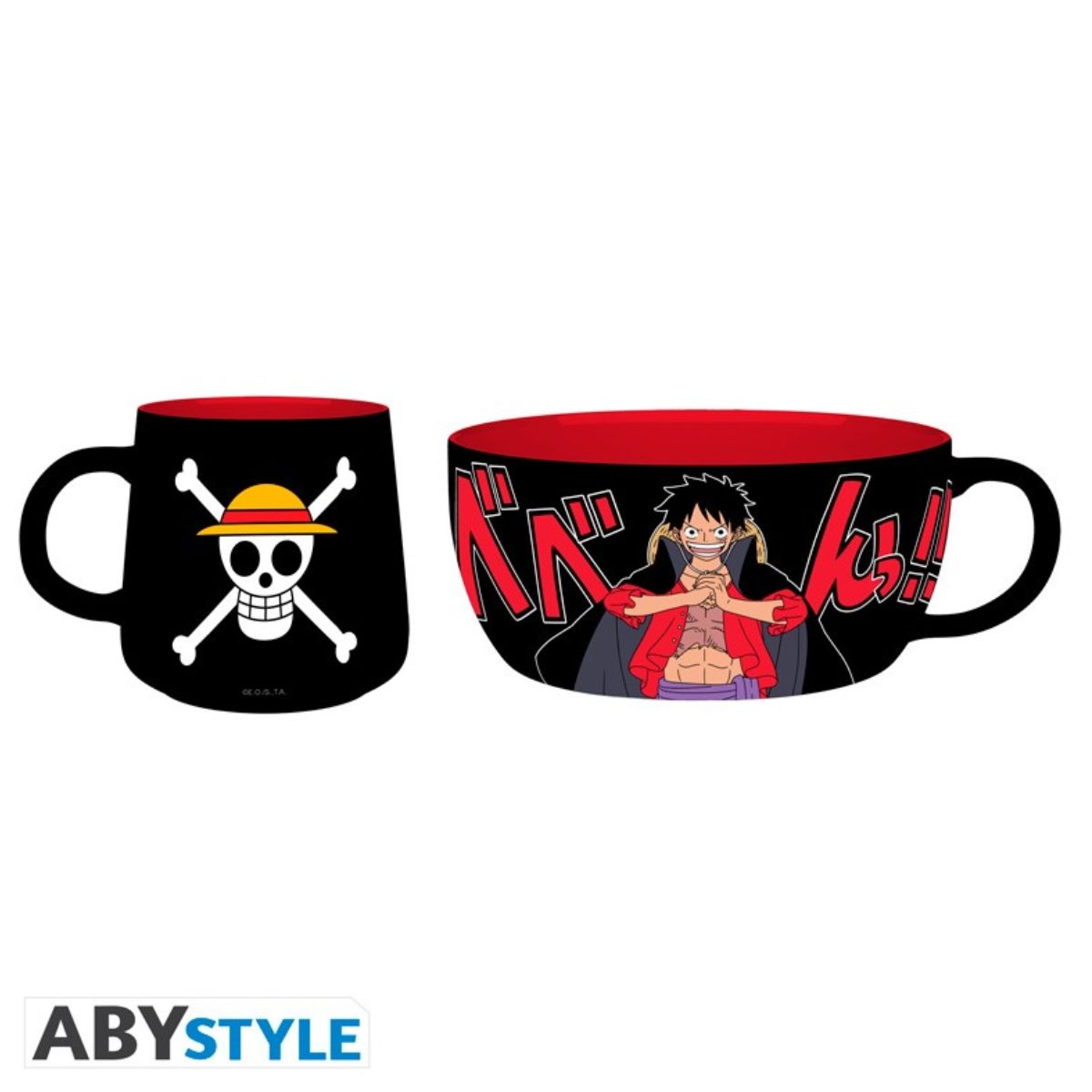 One Piece Breakfast Set Mug + Bowl Luffy