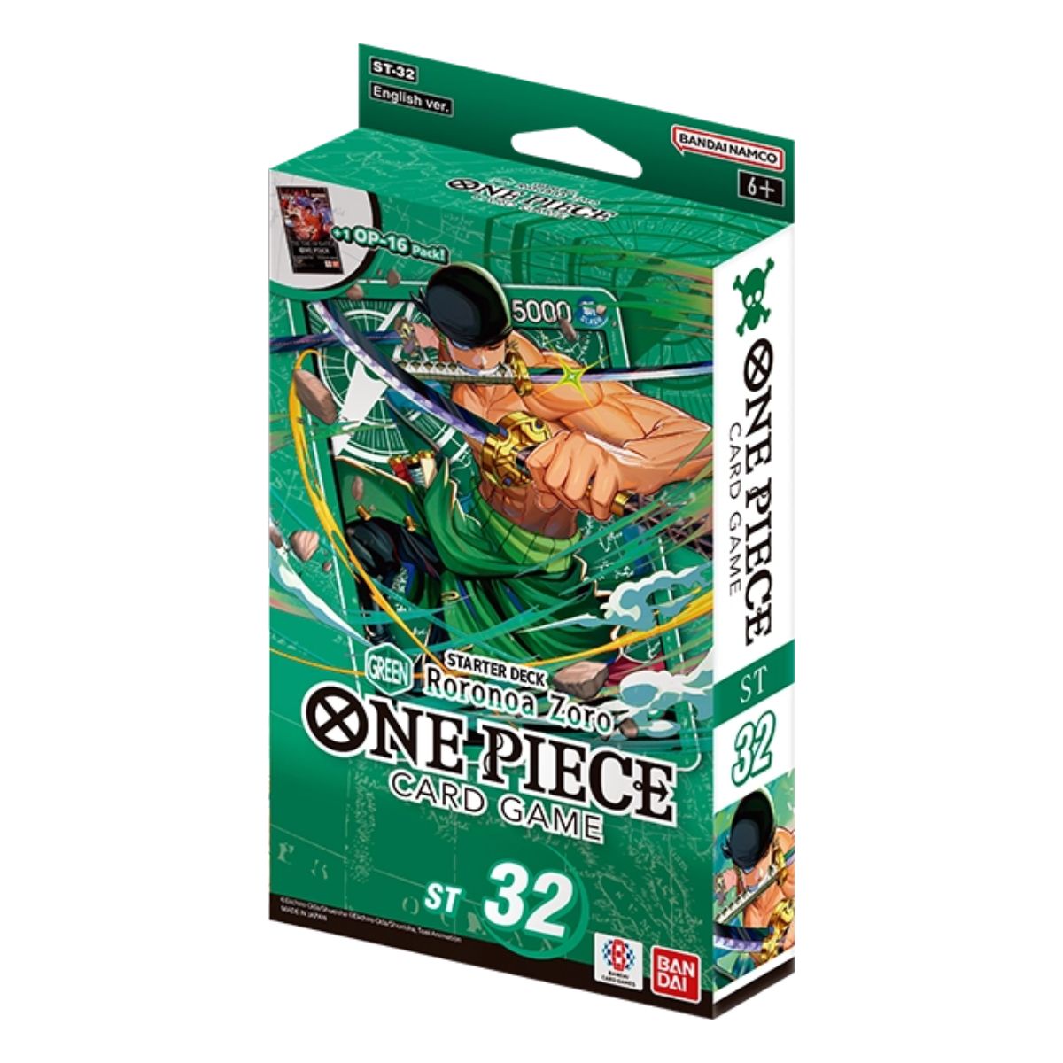 One Piece ST32 GREEN Roronoa Zoro Deck Englisch