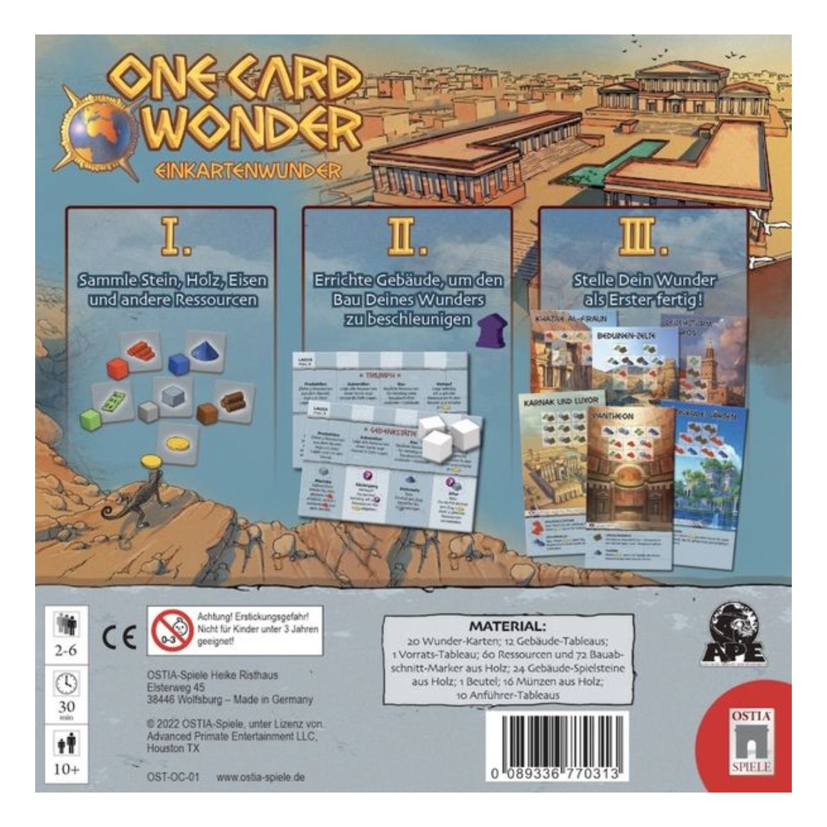One Card Wonder – Einkartenwunder