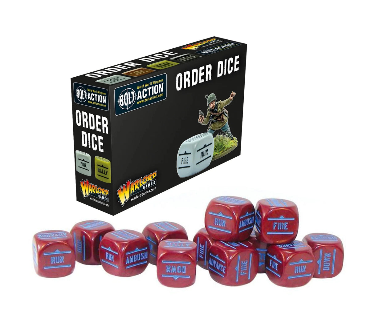 Bolt Action: Orders Dice Pack - Maroon