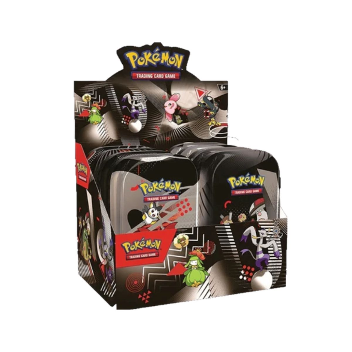 Pokémon Black Bolt & White Flare Unova Mini Tins Englisch Display