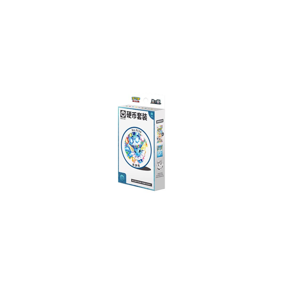 Pokémon Terastal Gathering Aquana Coin Set & Booster Pack Chinesisch