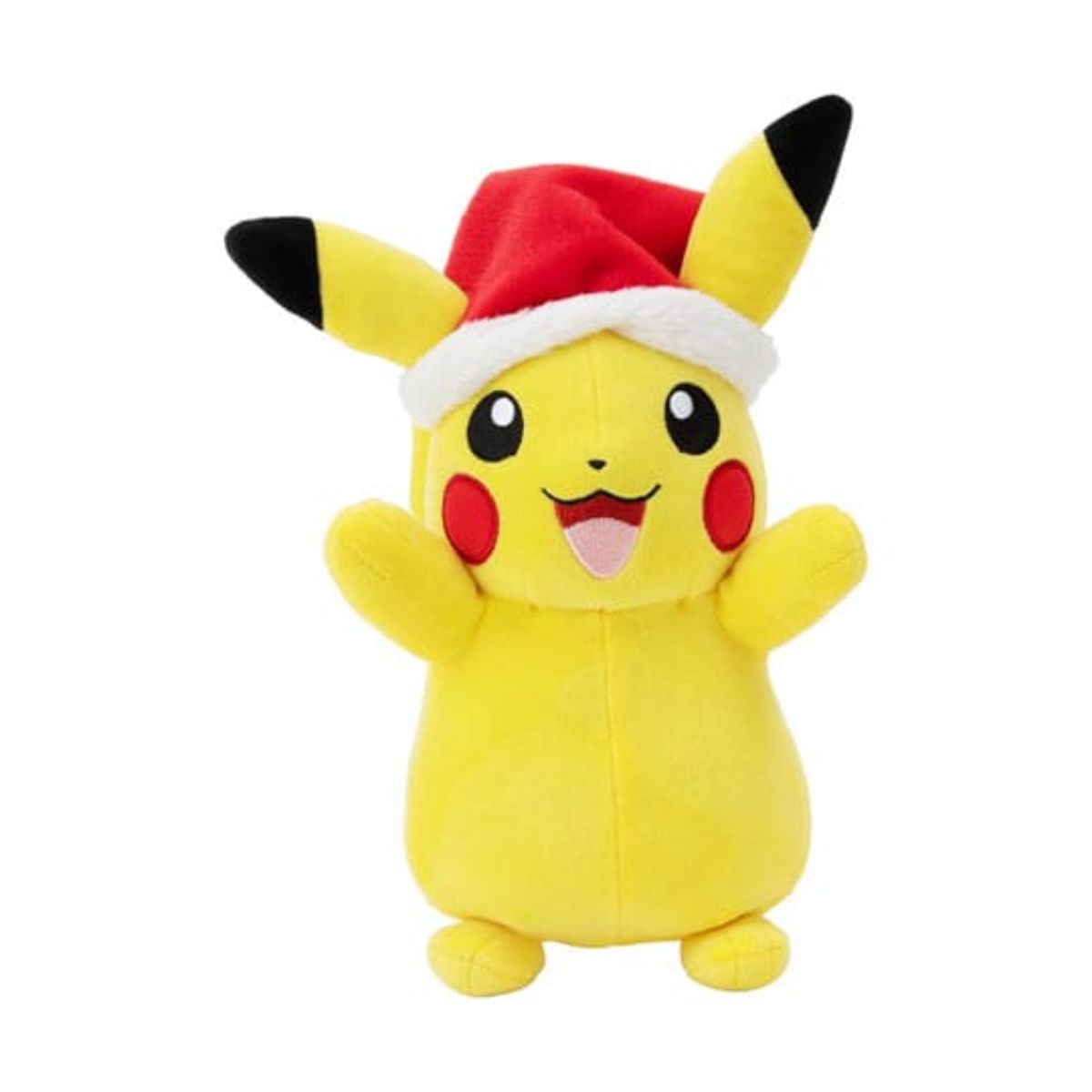 Pokémon Plüschfigur Winter Pikachu mit Weihnachtsmütze (20 cm)