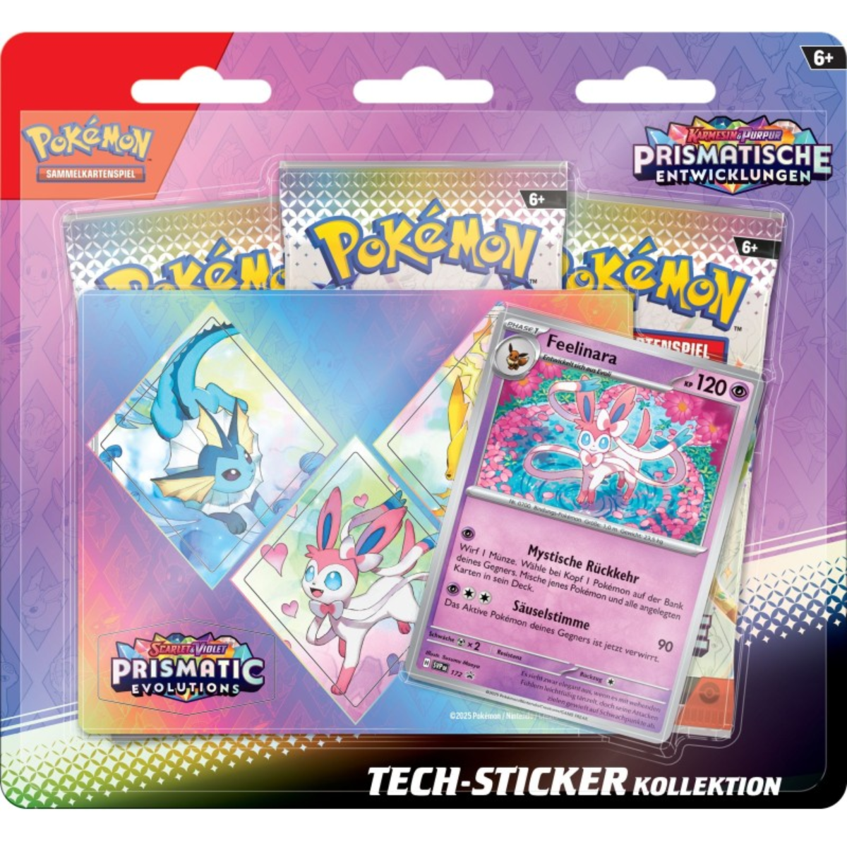 Pokémon Prismatische Entwicklungen Tech-Sticker Kollektion Feelinara Deutsch