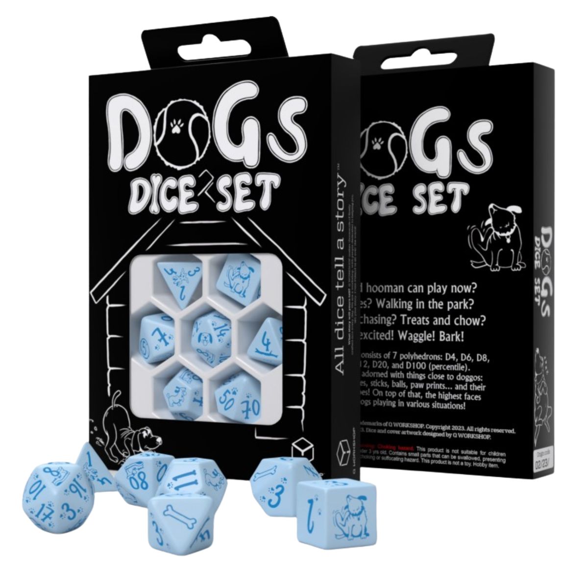 Q-Workshop DOGS Dice Set Max
