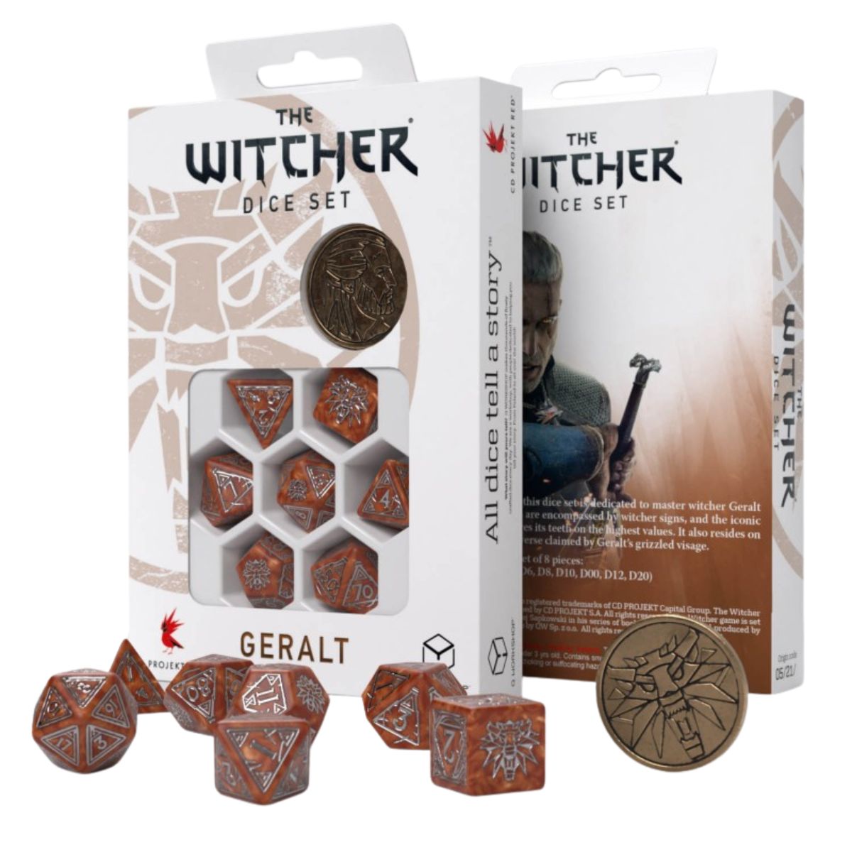 Q-Workshop The Witcher Dice Set Geralt The Monster Slayer