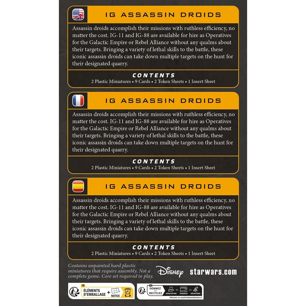 Star Wars Legion IG Assassin Droids