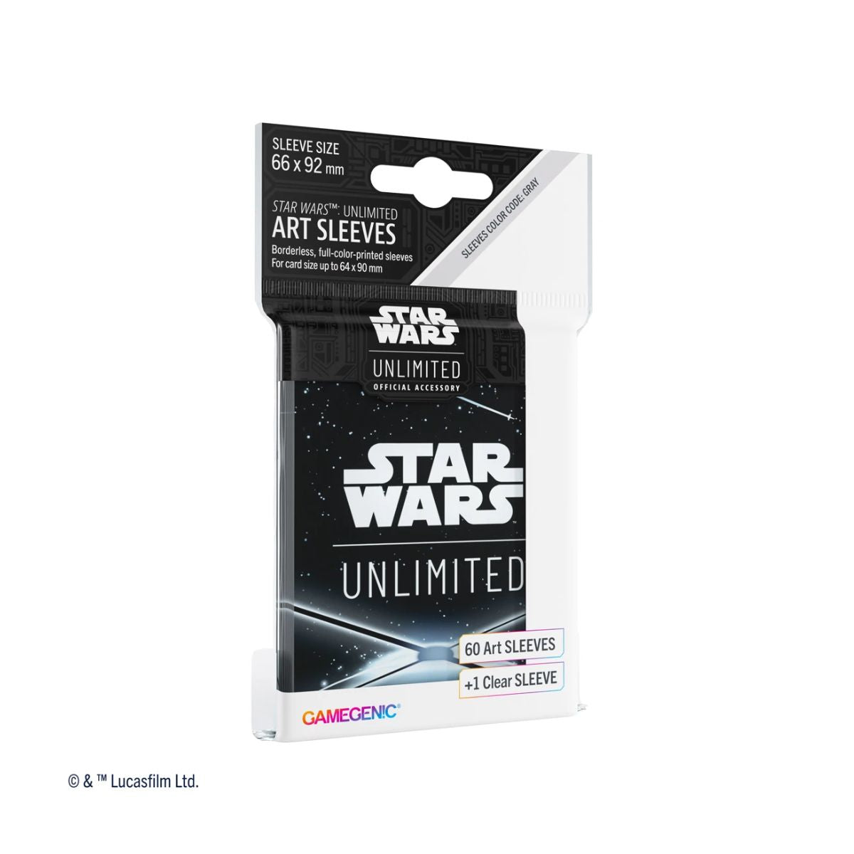 Star Wars Unlimited Art Sleeves - Card Back Black (Einzelartikel)