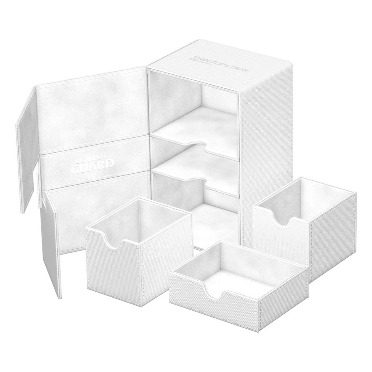 Ultimate Guard Twin Flip`n`Tray 160+ XenoSkin Monocolor Weiß