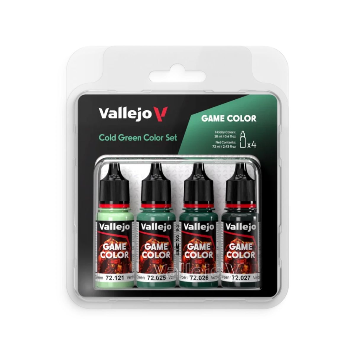 Vallejo Game Color Cold Green Color Set (4x18ml)