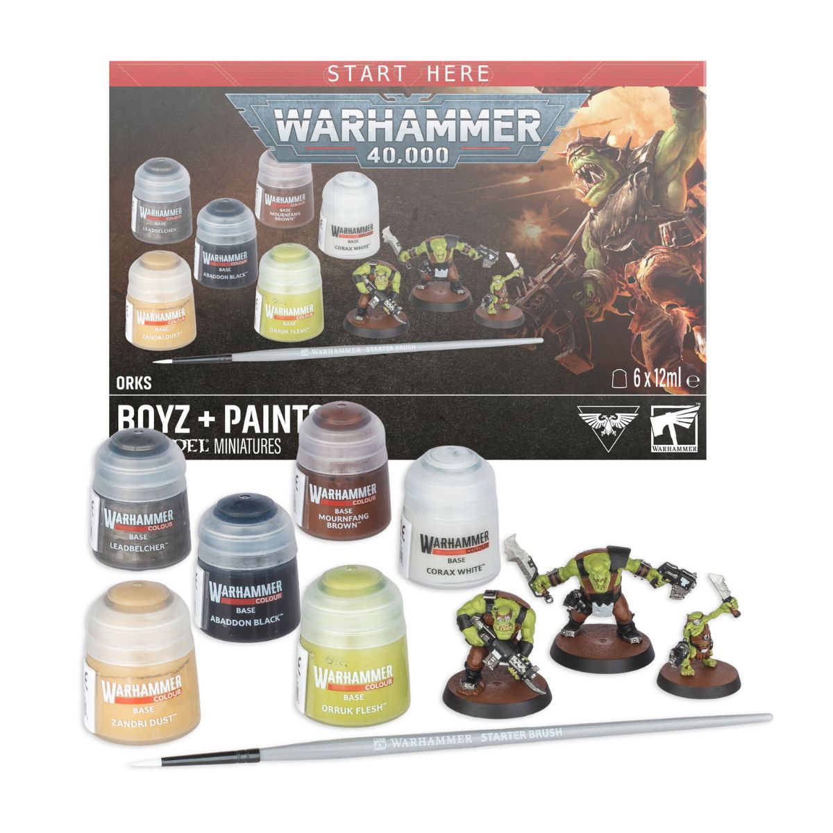 Warhammer 40k Orks With Paints And Tools