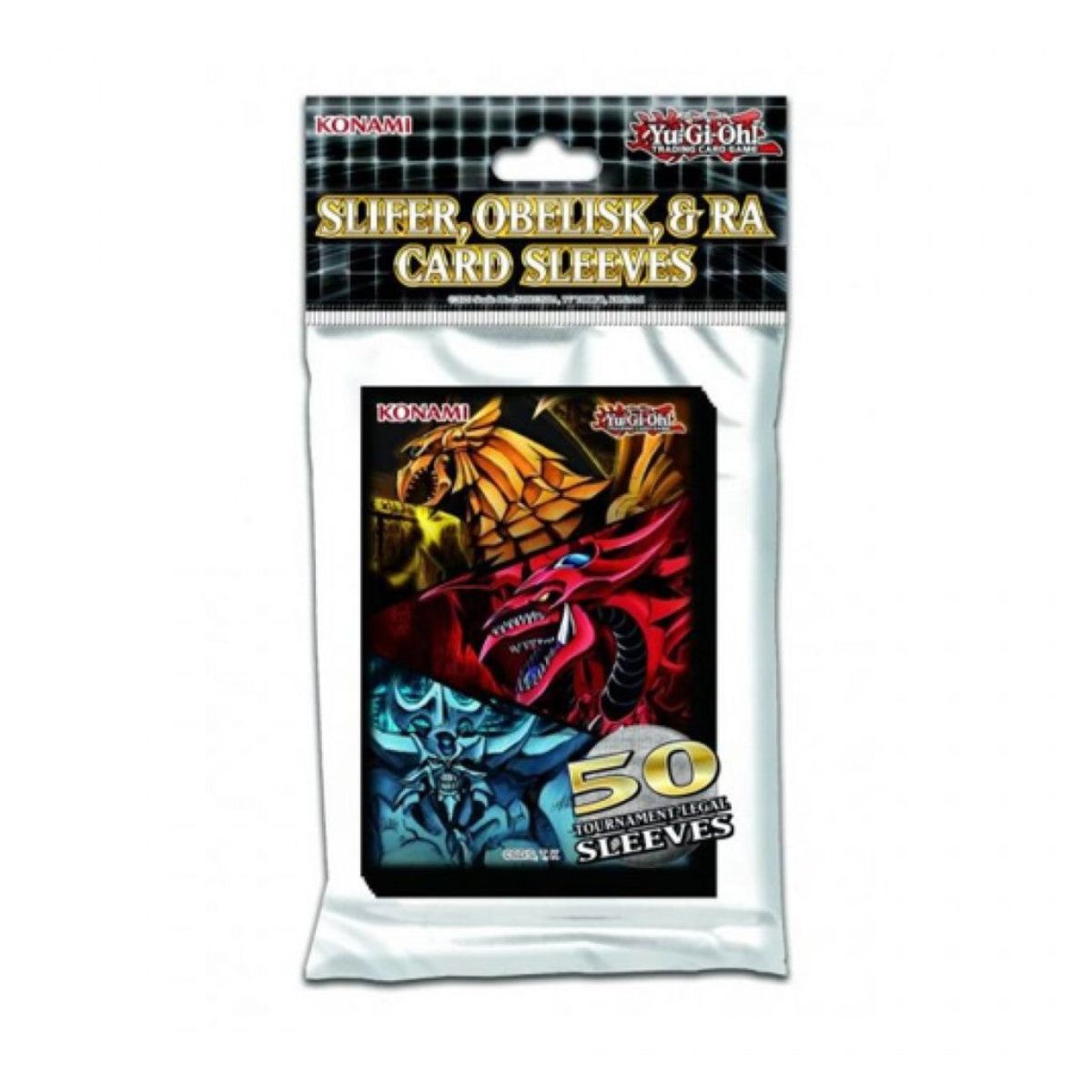 Yu-Gi-Oh! Slifer, Obelisk, & Ra Card Sleeves (50)