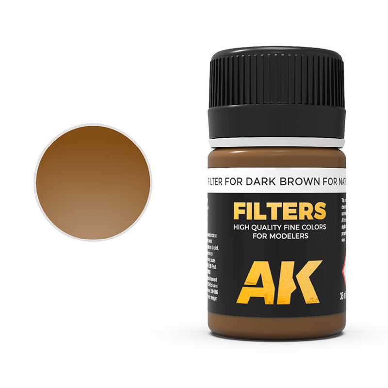 AK Interactive Filter For Dark Brown For NATO And Green