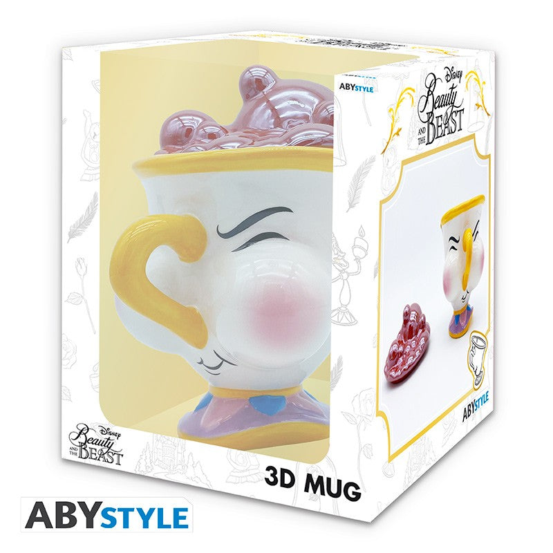DISNEY - Mug 3D - The Beauty & the Beast Chip with bubbles