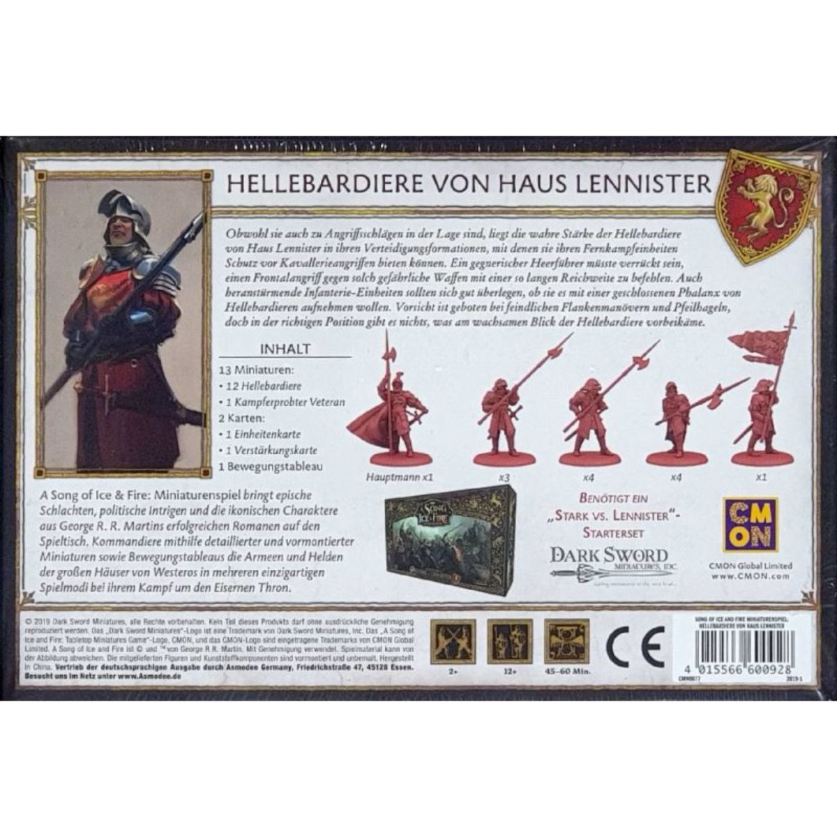 Song of Ice & Fire - Hellebardiere von Haus Lennister