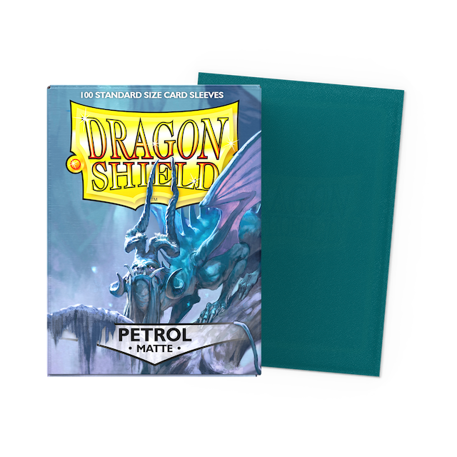 Dragon Shield Standard Size Matte Sleeves - Petrol (100 Sleeves)