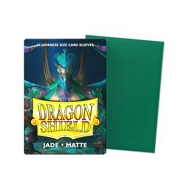 Dragon Shield Japanese Size Matte Sleeves - Jade (60 Sleeves)