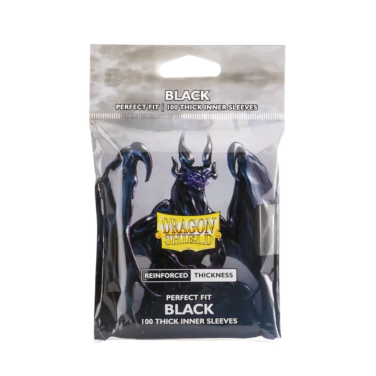 Dragon Shield Standard Size Perfect Fit Thick Inner Sleeves Black (100 Sleeves)