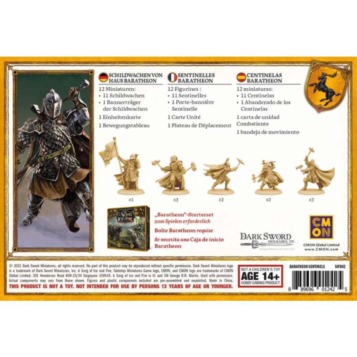 Song of Ice & Fire - Baratheon Sentinels (Schildwachen von Haus Baratheon)