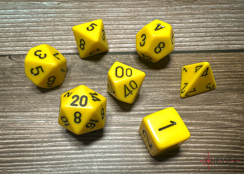 Chessex Polyhedral 7-Die Würfel-Set Translucent Smoke/Weiß