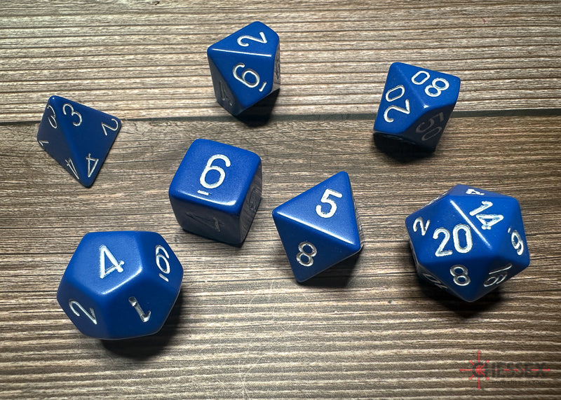 Chessex Polyhedral 7-Die Würfel-Set Borealis - Hellgrün/Gold