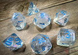 Chessex Polyhedral 7-Die Würfel-Set Vortex - Lila/Gold