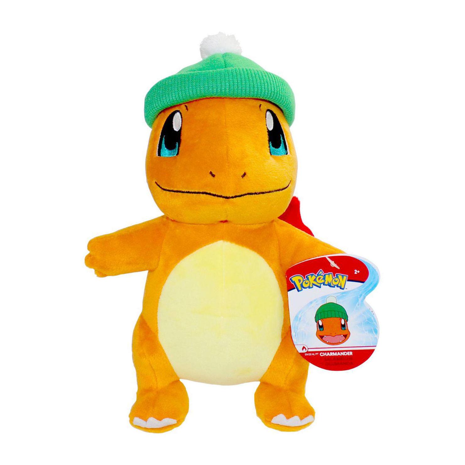 Pokémon Glumanda / Charmander Plüschfigur 20 cm Christmas Edition