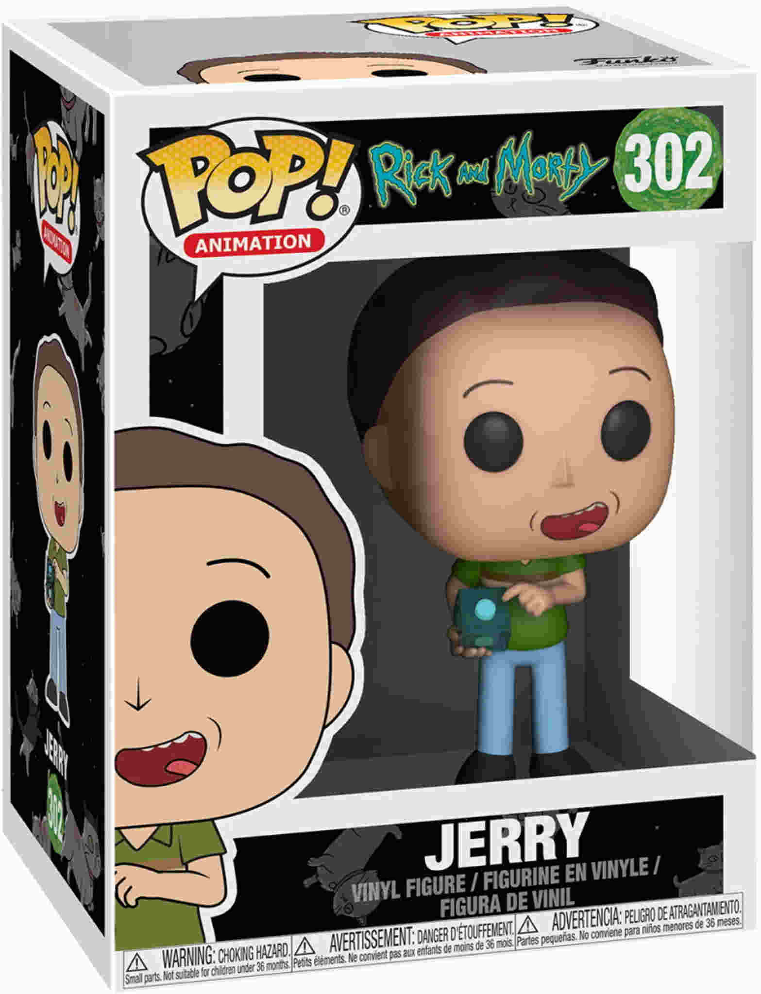 Funko POP! 302 Animation Rick & Morty S3 Jerry  Sonderverkauf leicht beschädigte Packung