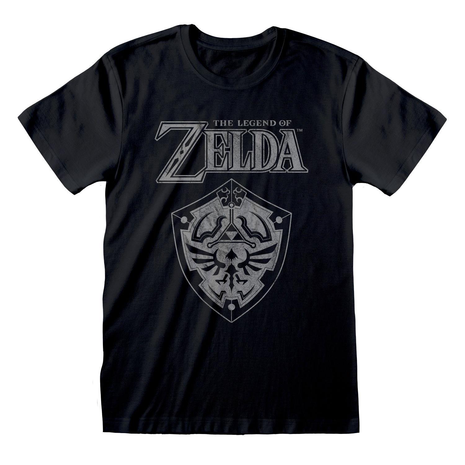 Legend Of Zelda T-Shirt Distressed Shield - L