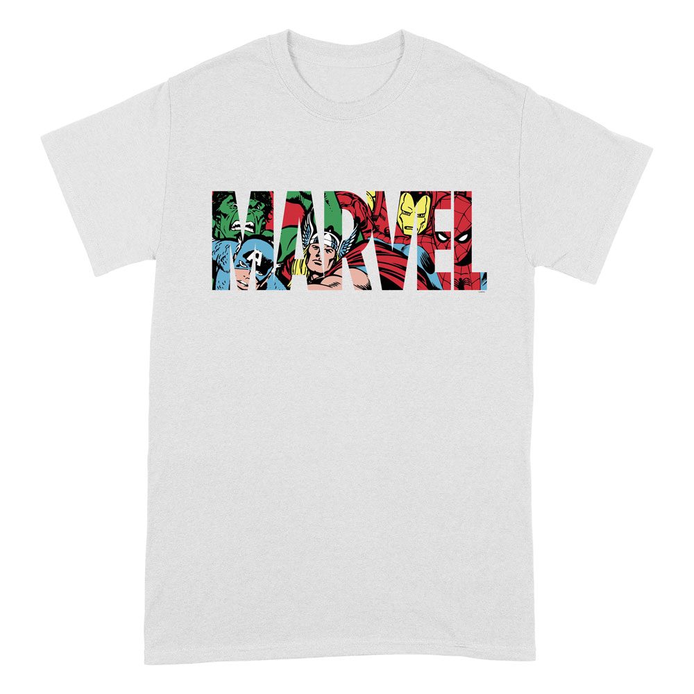Marvel T-Shirt Marvel Logo Characters