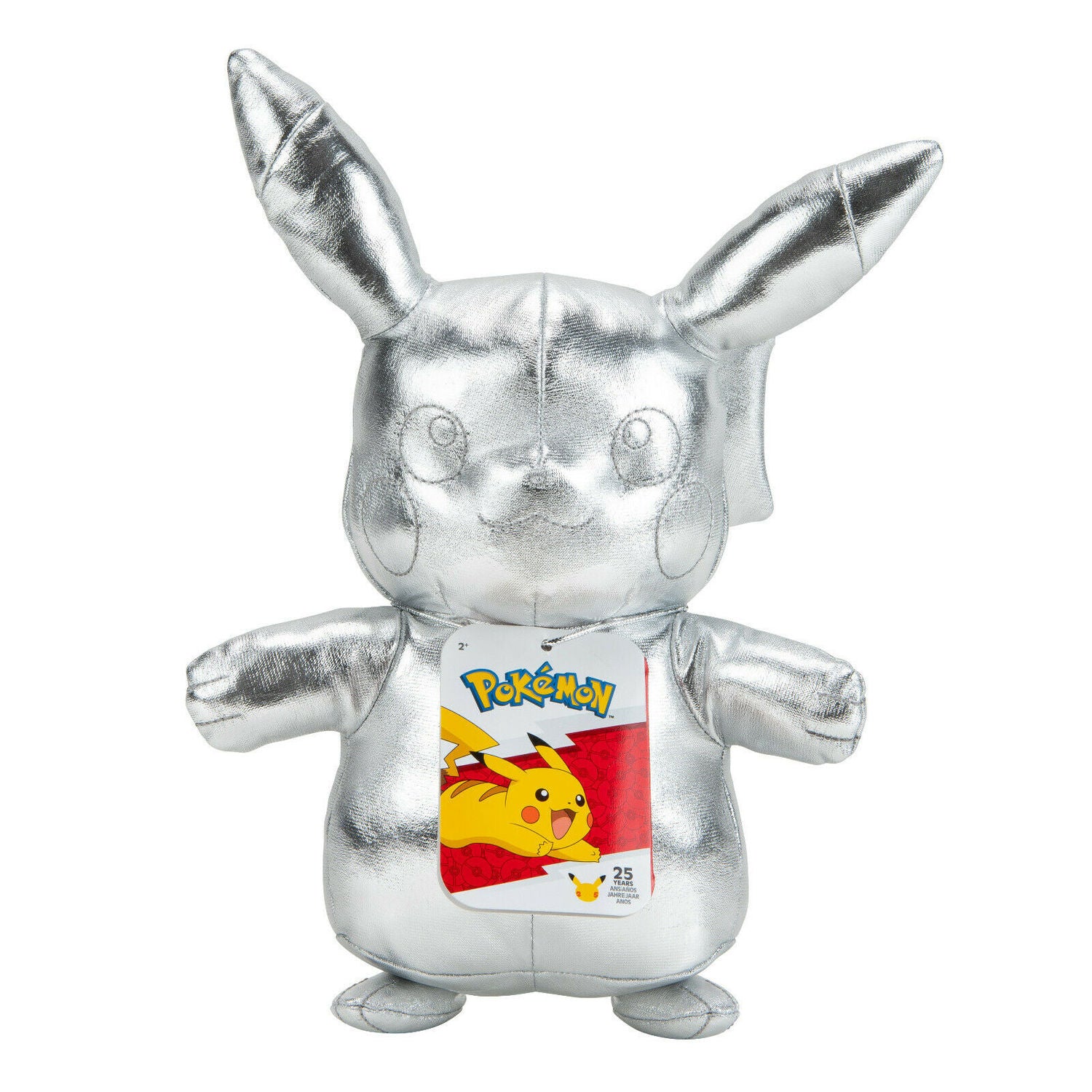 Pokemon 25 Jahre - Pikachu Silber Plüsch 20 cm