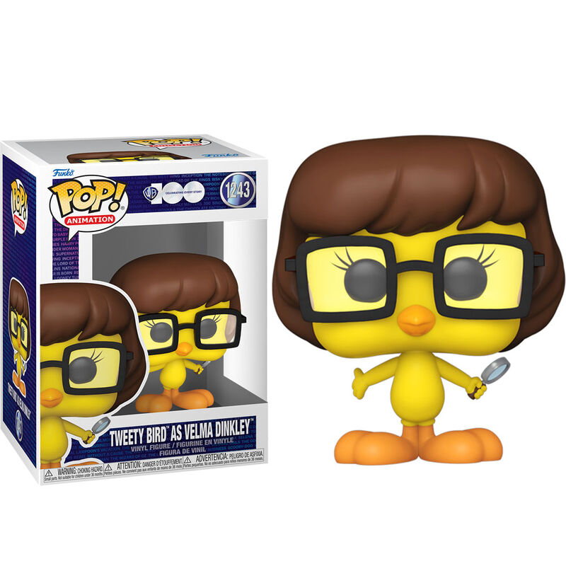 Funko POP! Looney Tunes x Scooby Doo - Tweety Bird as Velma Dinkley - 1243