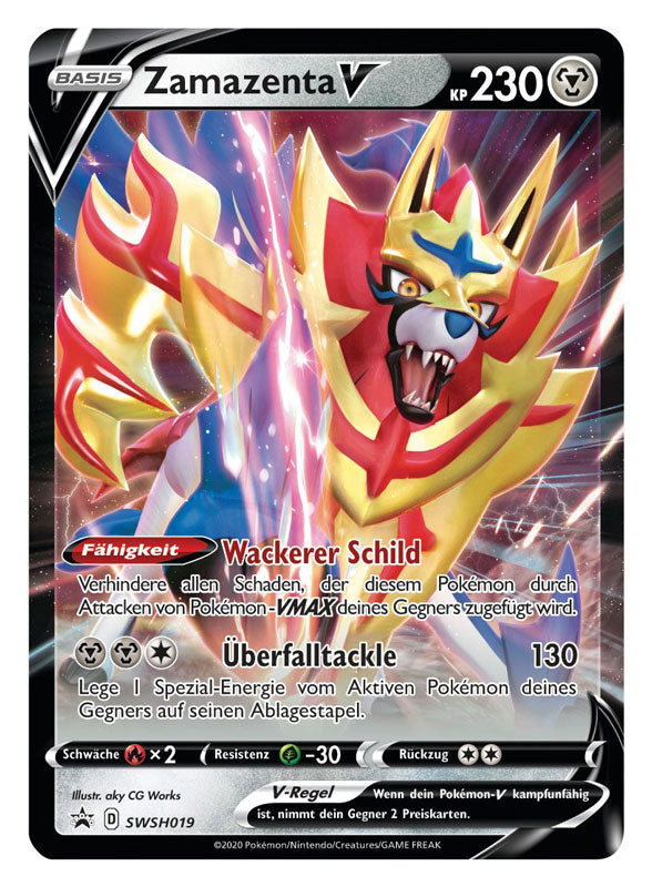 Pokémon Tin 86 Zamazenta-V Tin Box deutsch