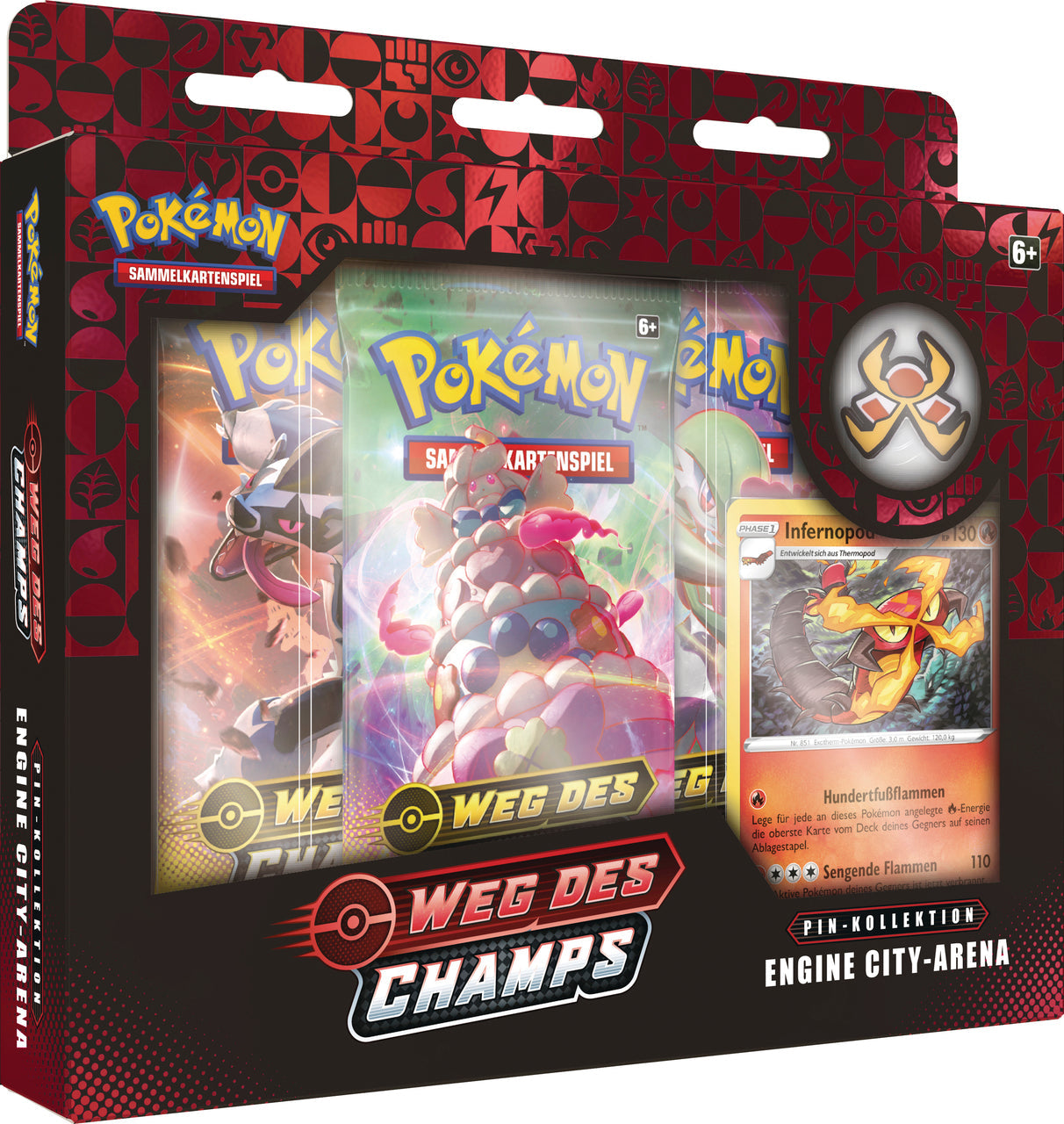Pokémon SWSH3.5 Weg des Champs - Pin Collection Engine City-Arena - deutsch