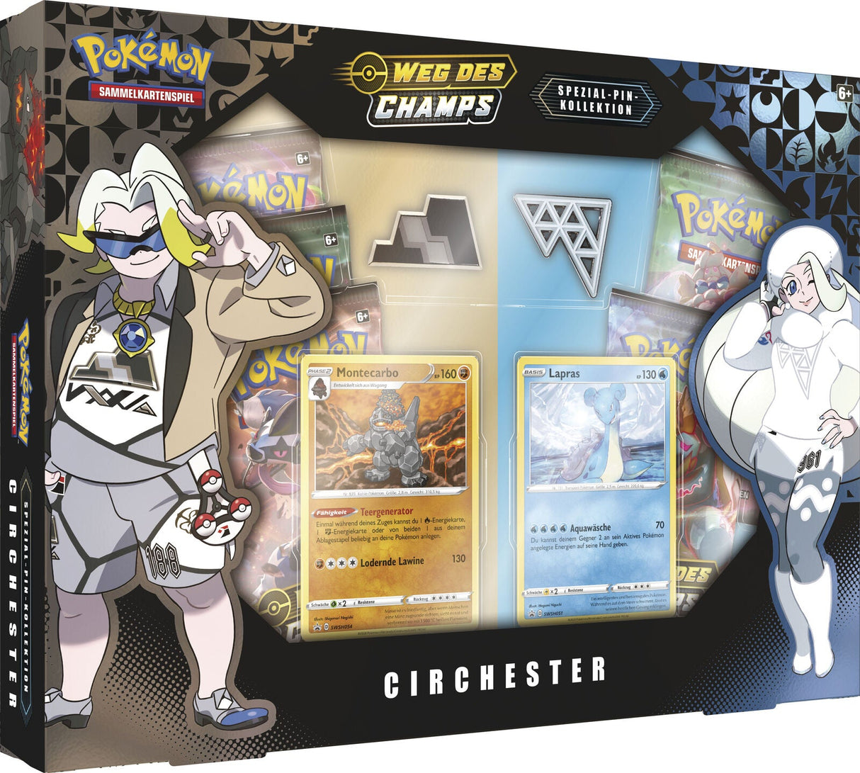 Pokémon SWSH3.5 Weg des Champs - Spezial Pin Collection Circhester-Arena - englisch