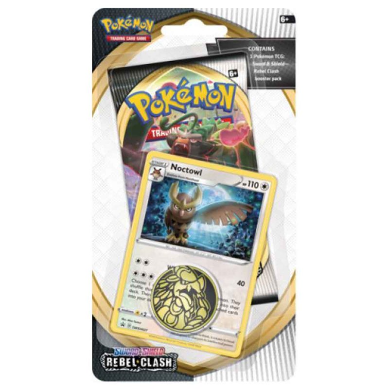 Pokémon SWSH02 - Sword & Shield Rebel Clash Checklane Blister - Noctowl - englisch