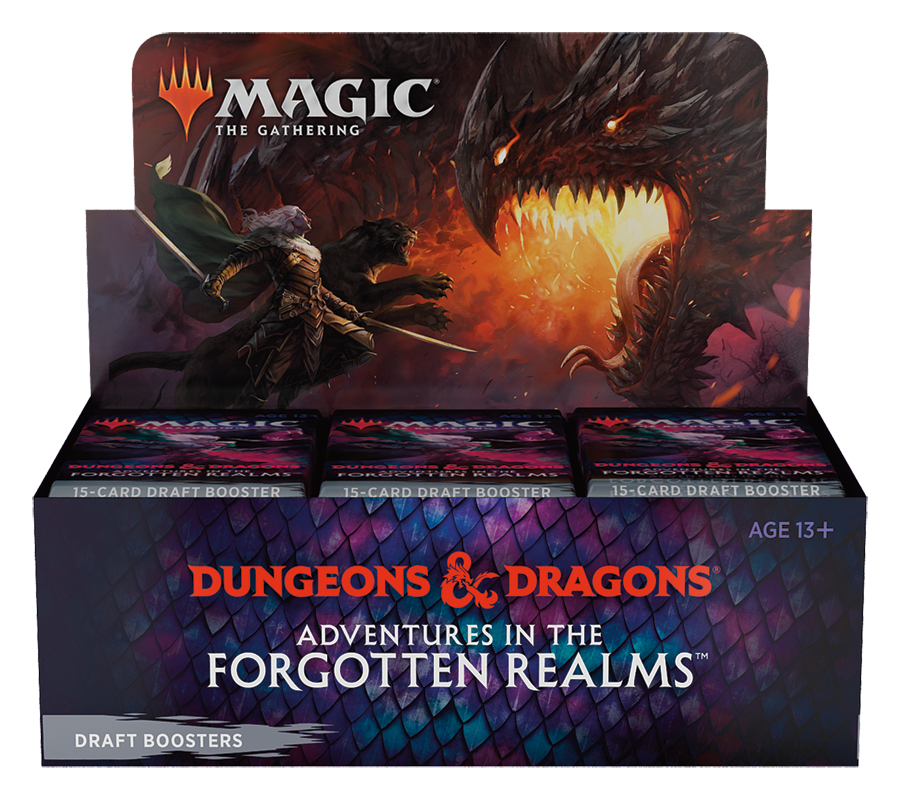 D&D Adventures in the Forgotten Realms - Draft-Booster Display - englisch