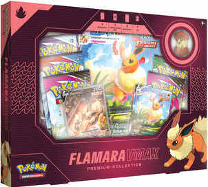 Pokémon Fusions Angriff - SWSH08 - Premium Kollektion - Flamara VMax - deutsch