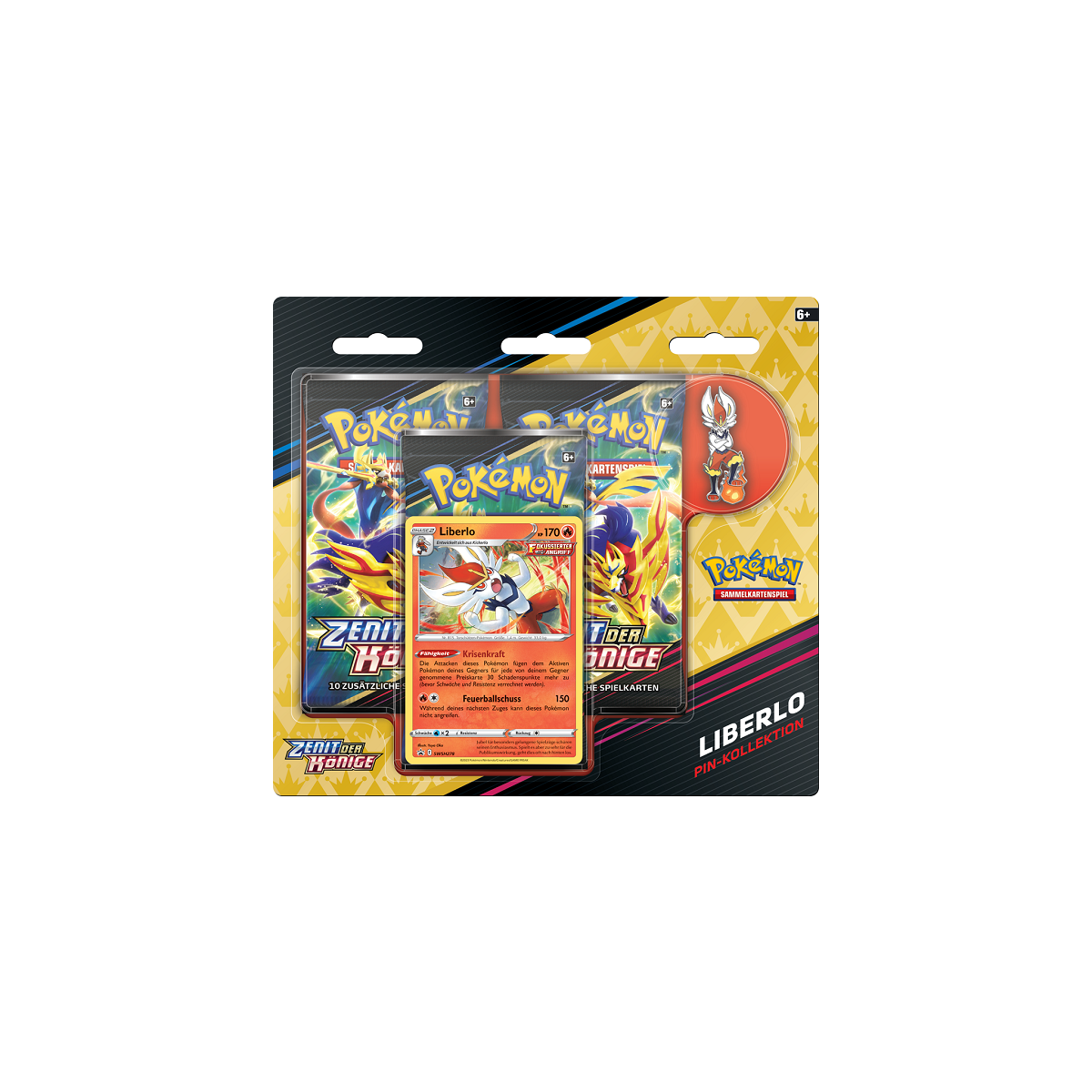 Pokémon Schwert und Schild Zenit der Könige - Liberlo Pin-Kollektion - deutsch